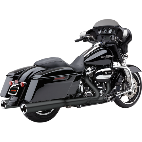 COBRA 17-18 FLH MUFFLERS 4.5 PWRFL BLACK 6214RB
