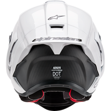 Load image into Gallery viewer, ALPINESTARS (ROAD) S-R10 SOLID HELMET WHT GLS/BLK MT L 8200124-2170-L