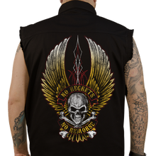Load image into Gallery viewer, LETHAL THREAT No Regrets Prnt SleeveLss ButtDwn Shrt - BLK - Med CO60190M