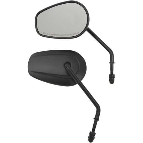 DRAG SPECIALTIES MIRRORS REPL LONG STM BLK M60-6386MB