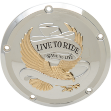 Load image into Gallery viewer, DRAG SPECIALTIES COVER DRBY GOLD LTR 16-19 FLHT D33-0110GA