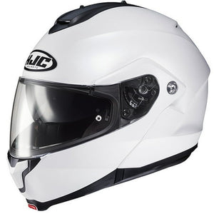 HJC C91 Modular Motorcycle Helmet Semi Flat Pearl White MD