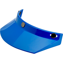 Load image into Gallery viewer, Biltwell Unisex-Adult 3 Snap Moto Visor (Blue, Fits All All)