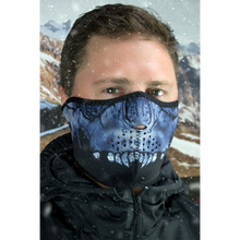 Load image into Gallery viewer, ZANheadgear WNFM417H Unisex-Adult Half Mask (Neoprene Midnight Skull)(Multicolor, One Size)