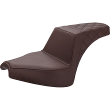 Load image into Gallery viewer, SADDLEMEN Step up Seat - Front Smooth/Rear Lattice - Brown- Chief I21-04-173BR