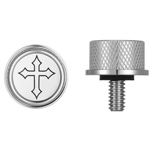 Load image into Gallery viewer, FIGURATI DESIGNS SEAT SCREW SILVER WITH 3M CROSS INSERT FD41-SEAT_SCREW-SS