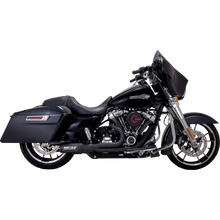 Load image into Gallery viewer, VANCE &amp; HINES EXHAUST 2-1 HI OUTP BLK MATT SS 17+FL 47321