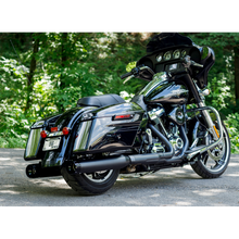 Load image into Gallery viewer, S&amp;S CYCLE 17-19 4.5" MK45 FLHT BLK/CHR MUFF W/THRUST E CAP 550-0666