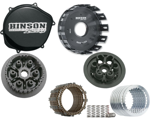 Hinson Racing Complete Clutch Kit w/Billetproof Basket Hub for Honda TRX450R 04+