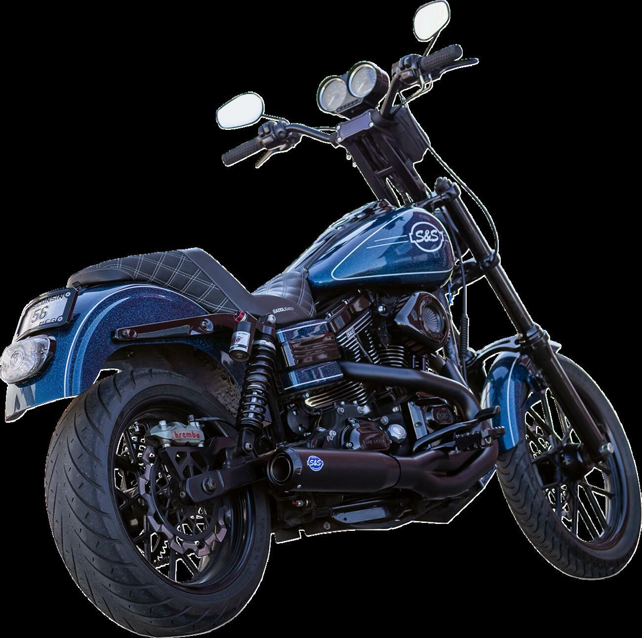 S&S CYCLE EXHAUST QUALIFIER 2:1 GUARDIAN BLACK DYNA 2006-07 550-1098