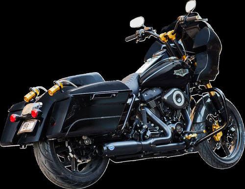 S&S CYCLE Exhaust 2:1 Qualifier Race Only Black M8 Touring 2 550-1109