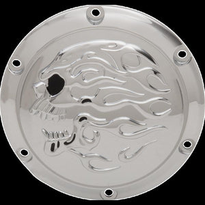 DRAG SPECIALTIES COVER DRB CHR FLM SKL XL D33-0113FSKC