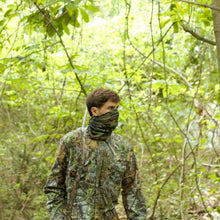 Load image into Gallery viewer, ZAN HEADGEAR MOTLEY TUBE POLYESTER CLASSIC BANDANA BLACK &amp; ORANGE T197