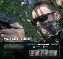 Load image into Gallery viewer, ZAN HEADGEAR MOTLEY TUBE POLYESTER CLASSIC BANDANA BLACK &amp; ORANGE T197