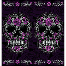 Load image into Gallery viewer, LETHAL THREAT FLORAL SKULL NECK SCARF NS90807