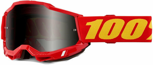 100% ACCURI 2 SAND GOGGLE RED - SMOKE LENS 50020-00010