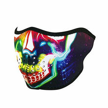 Load image into Gallery viewer, ZAN HEADGEAR NEON SKULL HALF MASK WNFM098H