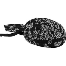 Load image into Gallery viewer, ZAN HEADGEAR ROAD HOG FLYDANNA COTTON BLACK PAISLEY ZSG101