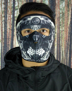 ZAN HEADGEAR FULL MASK NEOPRENE SPROCKET SKULL WNFM110