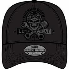 Load image into Gallery viewer, LETHAL THREAT HAT CRASH N BURN BLK OSFA HT82101