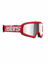 Load image into Gallery viewer, ALPINESTARS GOGGLE YTH VISION BLAZE RED/MIR SIL 5140425-3094