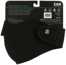Load image into Gallery viewer, ZAN HEADGEAR BLACK NEOPRENE HALF MASK WNFM114H