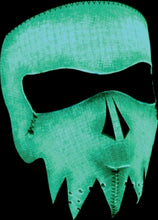 Load image into Gallery viewer, ZAN HEADGEAR FACE MASK GREY SKULL GLOW IN THE DARK WNFM081G