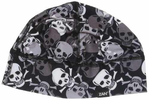 ZAN HEADGEAR HELMET LINER/BEANIE SPORTFLEX SERIES ALL OVER SKULL WHLL424