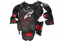 Load image into Gallery viewer, Alpinestars 6700523-1431-M/L: A-10 V2 Full Chest Protector Anthracite/Black/Red Md/Lg