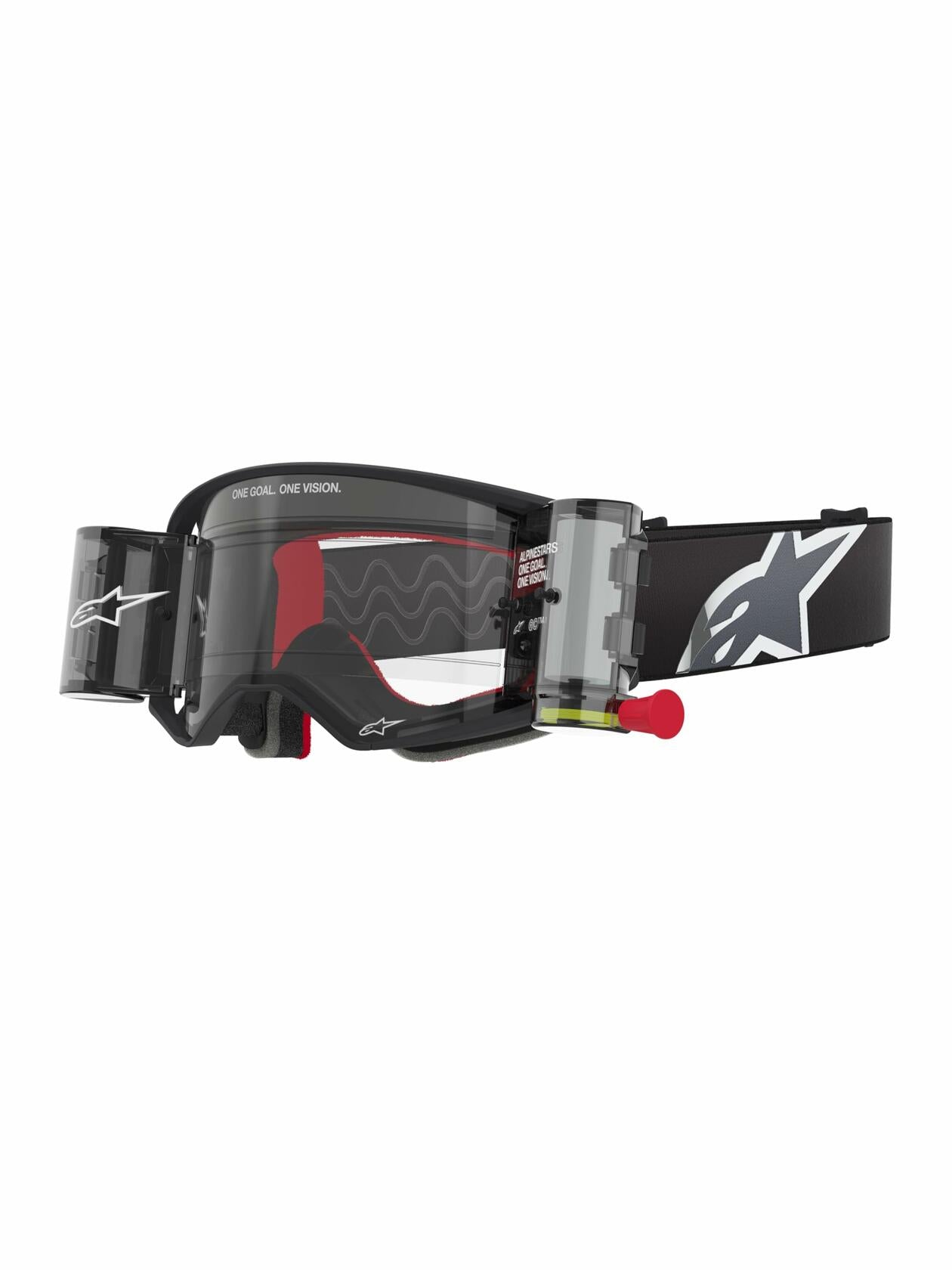 ALPINESTARS GOGGLE STECH CORP BLK/GRY/CLR ROLL-OFF 5100425-1518