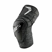 Load image into Gallery viewer, 100% FORTIS KNEE GUARDS GREY HEATHER/BLACK SM/MD 70007-00003