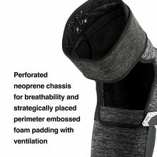 Load image into Gallery viewer, 100% FORTIS KNEE GUARDS GREY HEATHER/BLACK SM/MD 70007-00003