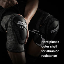 Load image into Gallery viewer, 100% FORTIS KNEE GUARDS GREY HEATHER/BLACK SM/MD 70007-00003