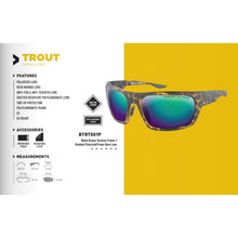 Load image into Gallery viewer, BOBSTER BOBSTER TROUT MATTE BROWN TORTOISE - SMOKED POLARIZED-GREEN BTRT001P