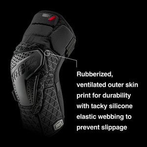 100% Surpass Mountain Biking Knee Pad - MTB & BMX Protection - Heavy Duty Hard Plastic and Smartshock Impact Absorbing Foam Padding