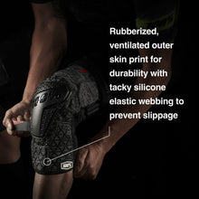 Load image into Gallery viewer, 100% SURPASS KNEE GUARDS GREY HEATHER/BLACK MD 70009-00006