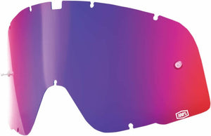 100% BARSTOW REPLACEMENT LENS - RED/BLUE MIRROR 59001-00001