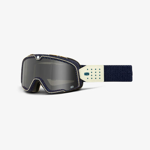 100% BARSTOW GOGGLE DENIM - DARK SMOKE LENS 50000-00019