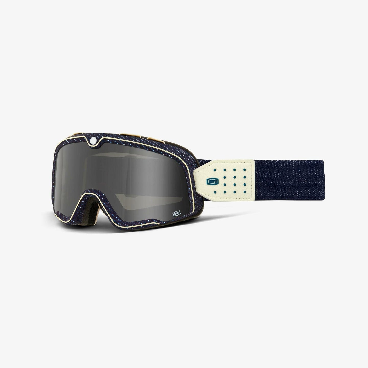 100% BARSTOW GOGGLE DENIM - DARK SMOKE LENS 50000-00019