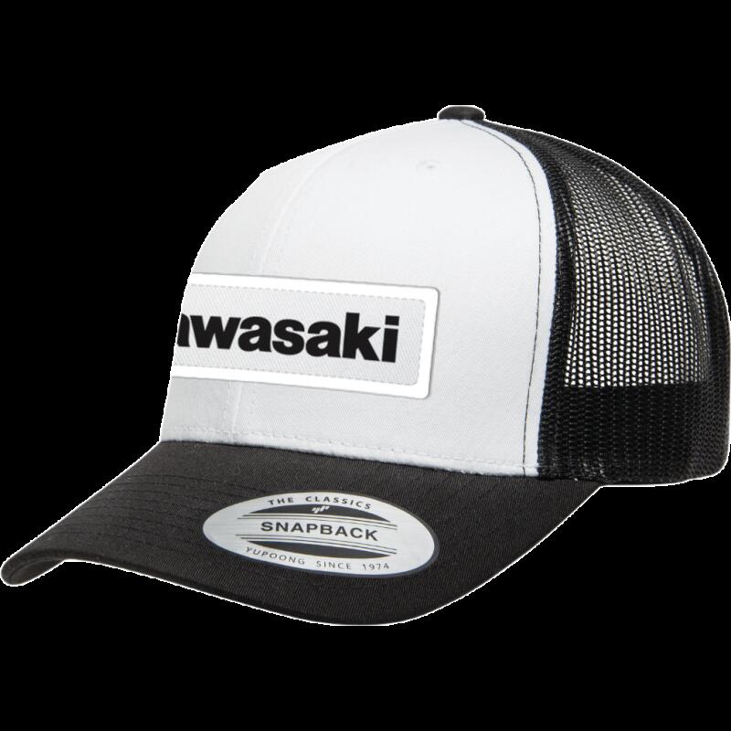FACTORY EFFEX-APPAREL HAT KAWASAKI THRWBK BK/WH 25-86104