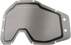 100% ACCURI FORECAST DUAL LENS SONIC BUMPS W/MUD VISOR SMOKE 51121-607-02