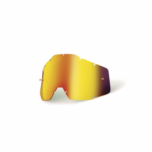 100% Replacement Lens for Racecraft/Accuri Goggles Mirror Red 51002-003-02