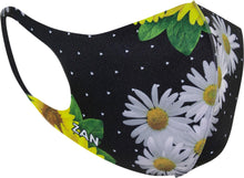 Load image into Gallery viewer, ZAN HEADGEAR LIGHTWEIGHT FACE MASK 2-PACK SUNFLOWER FESTIVAL/BLACK FMLW467