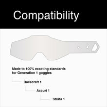 Load image into Gallery viewer, 100% Standard Tear-Offs - Racecraft 1, Accuri 1, Strata 1 Compatible (20 Pack)