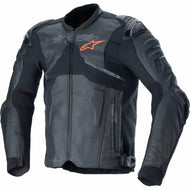 Alpinestars ATEM V5 LEATHER JACKET (US, Numeric, 56, Regular, Regular, Black/Black)