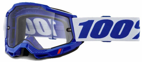 100% ACCURI 2 ENDURO MOTO GOGGLE BLUE - CLEAR LENS 50015-00007