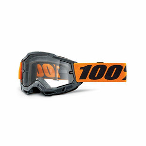 100% ACCURI 2 ENDURO MOTO GOGGLE ORANGE - CLEAR LENS 50015-00009
