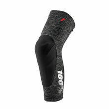 Load image into Gallery viewer, 100% TERATEC KNEE GUARDS GREY HEATHER/BLACK SM 70003-00005
