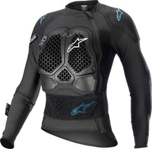 Load image into Gallery viewer, Alpinestars 6516823-1079-S: Stella Bionic Action V2 Protection Jacket Blk/Cyan Sm