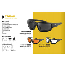 Load image into Gallery viewer, BOBSTER TREAD SUNGLASS REMOVABLE FOAM MATTE BLACK SMOKED LENS BTRE001